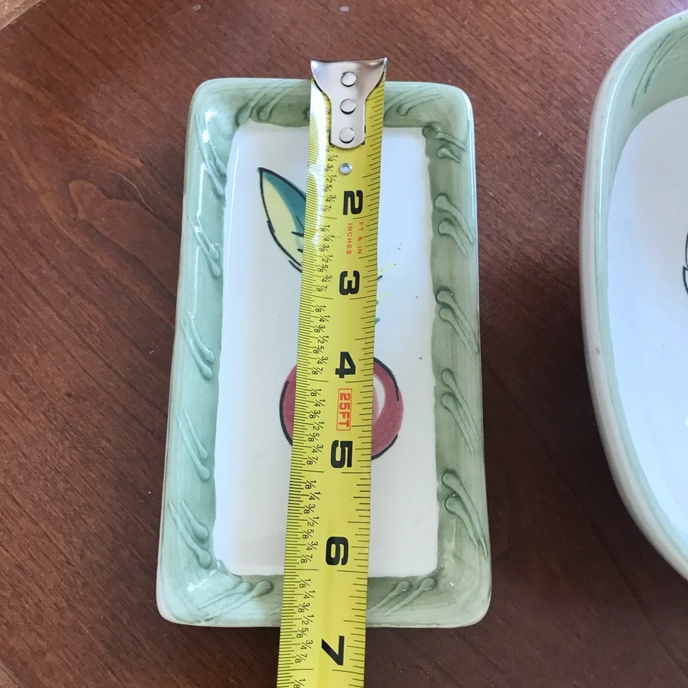 Crate & Barrel Vintage Ceramiche Toscane Handpainted Vegetable Set